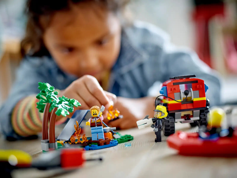 LEGO® City 4x4 Fire Truck with Rescue Boat