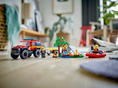 LEGO® City 4x4 Fire Truck with Rescue Boat