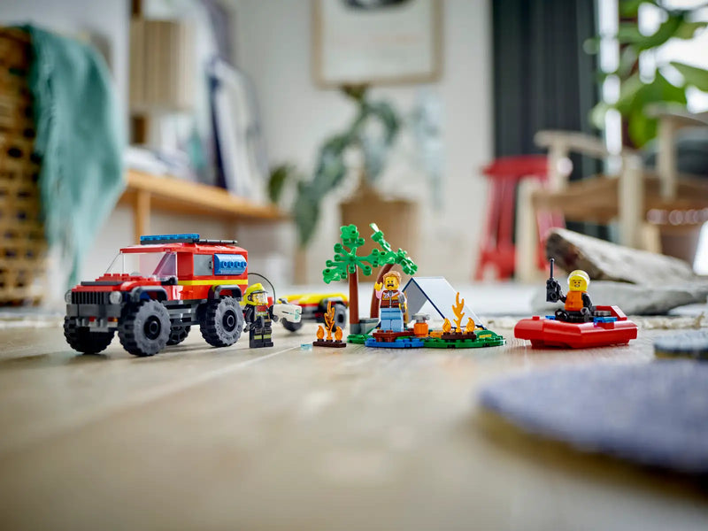 LEGO® City 4x4 Fire Truck with Rescue Boat