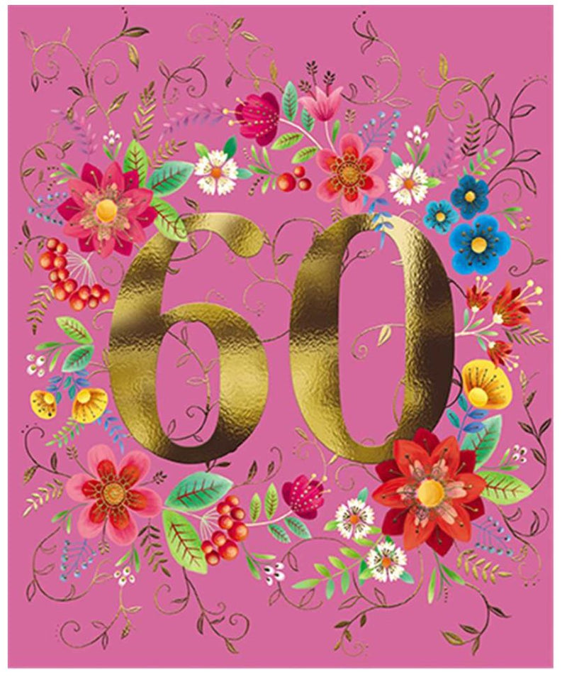 60th Birthday Card - Lemon And Lavender Toronto