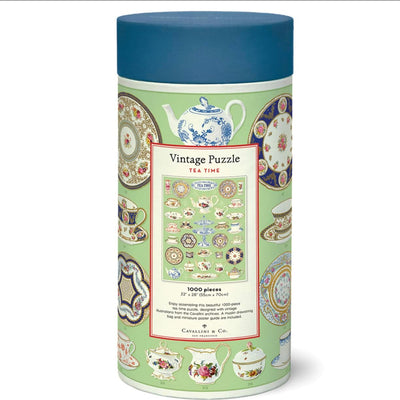 Tea Time 1000 pc Vintage Puzzle- Cavallini