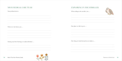 Baby's First-Year Memory Book: Memories and Milestones