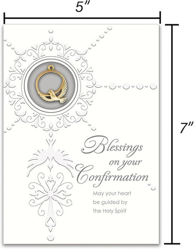 Confirmation Greeting Card with Lapel Pin