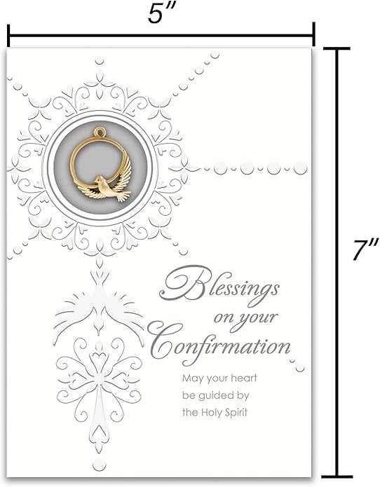 Confirmation Greeting Card with Lapel Pin