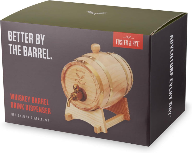Whiskey Barrel Drink Dispenser