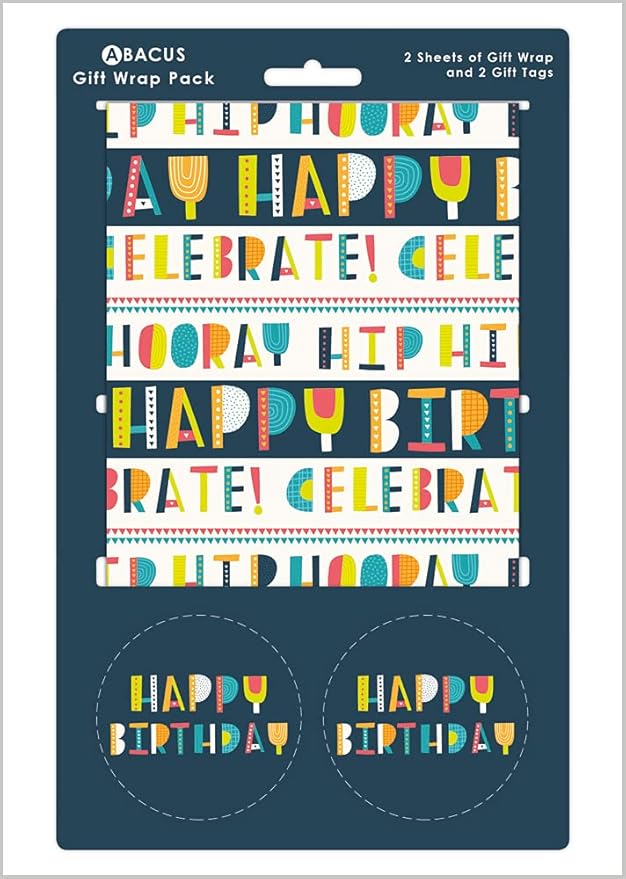 Happy Birthday Gift Wrap Pack