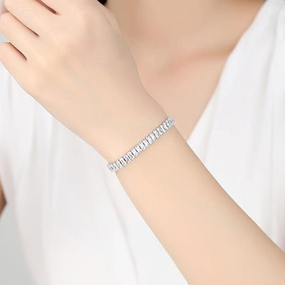 Silver Sparkle Rhinestone Bracelet