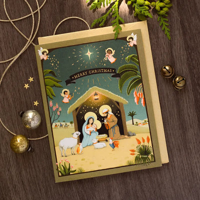 Nativity Christmas Holiday Greeting Card