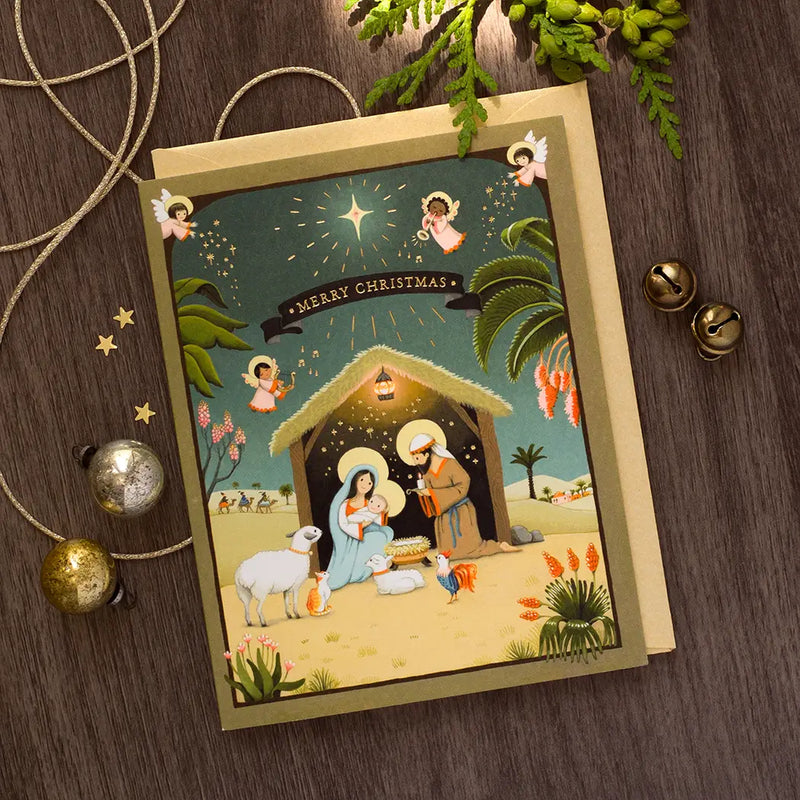 Nativity Christmas Holiday Greeting Card