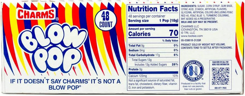 Charms Blow Pops Cherry