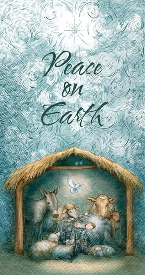 Peace Nativity Hostess/Buffet Napkins