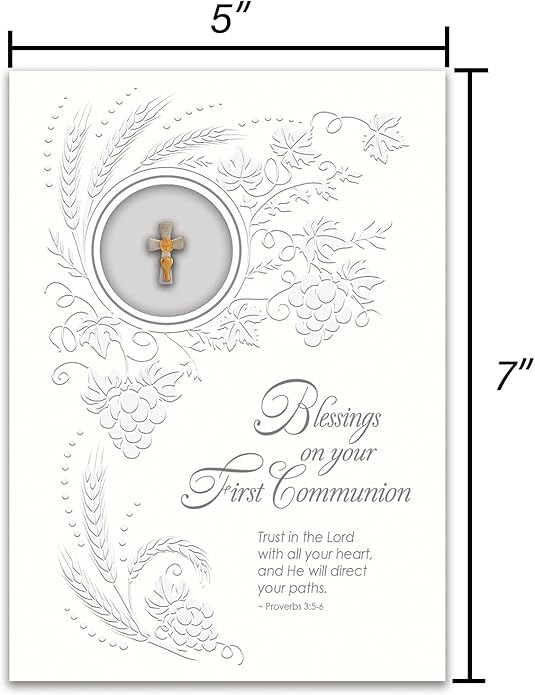 Communion Greeting Card with Lapel Pin