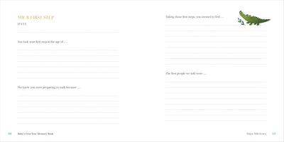 Baby's First-Year Memory Book: Memories and Milestones