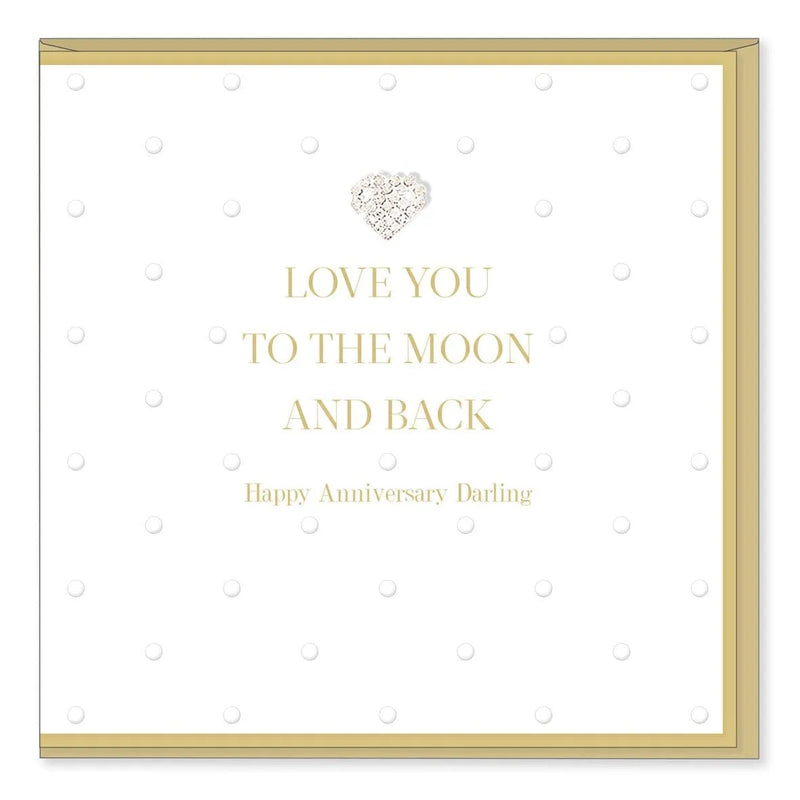 Moon & Back Anniversary Card