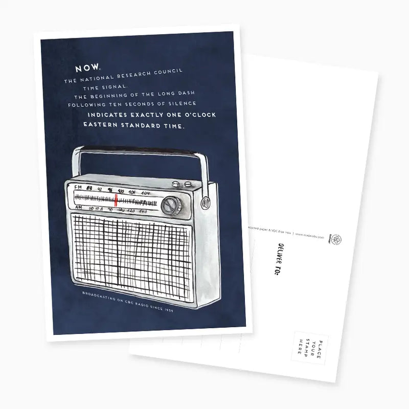 CBC Radio Time Signal Postcard