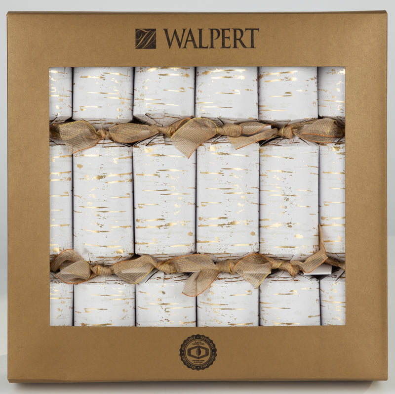 Gold Birch Crackers - 6 Count