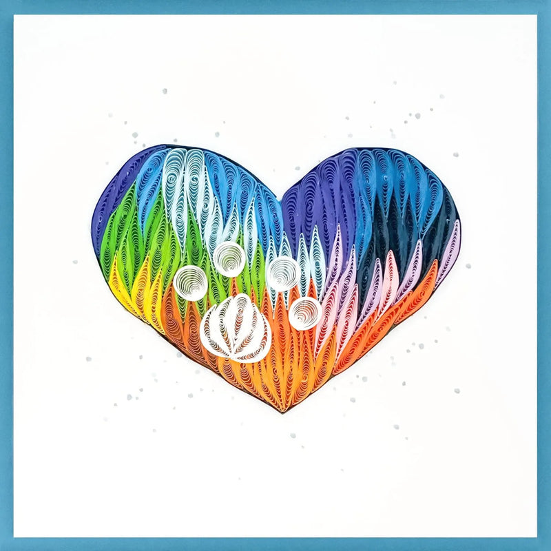 Paw Print Quilling Card