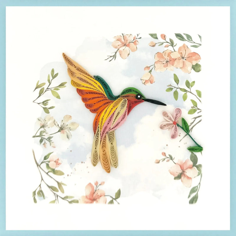 Hummingbird Blossoms Card