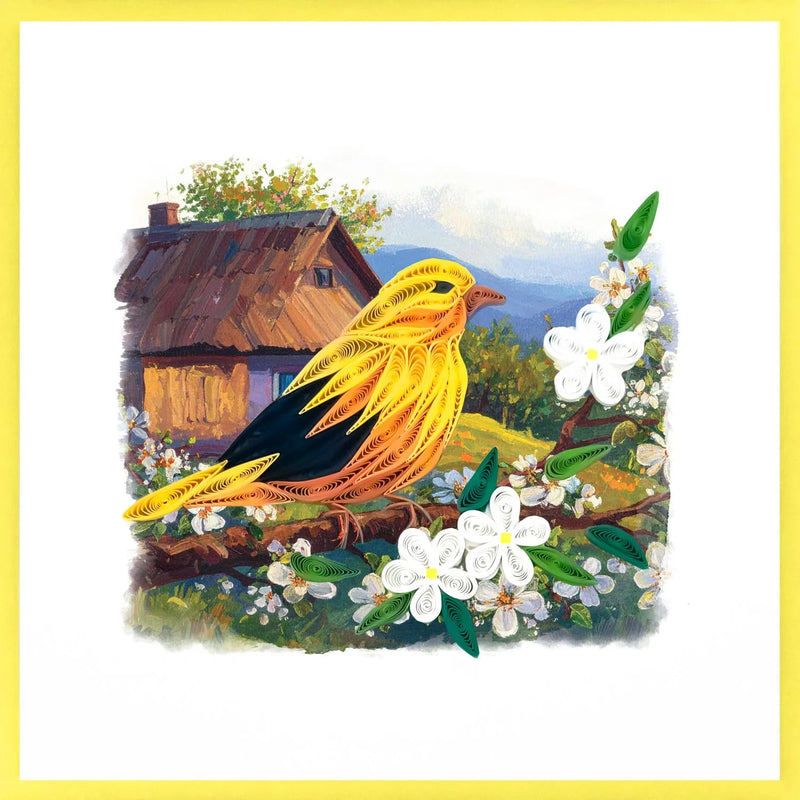 Goldfinch Quilling Card