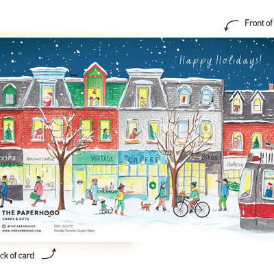Toronto Queen Street Wraparound Holiday Card
