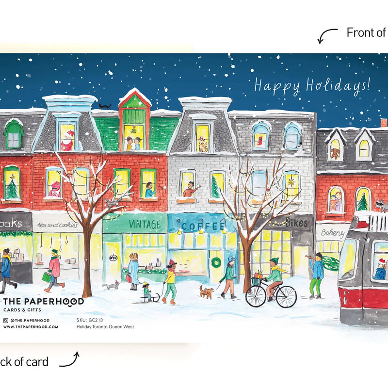 Toronto Queen Street Wraparound Holiday Card