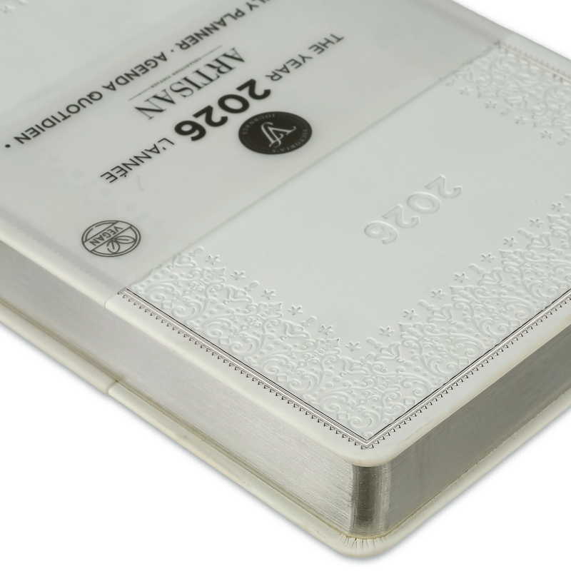 2026 White Artisan Daily Planner