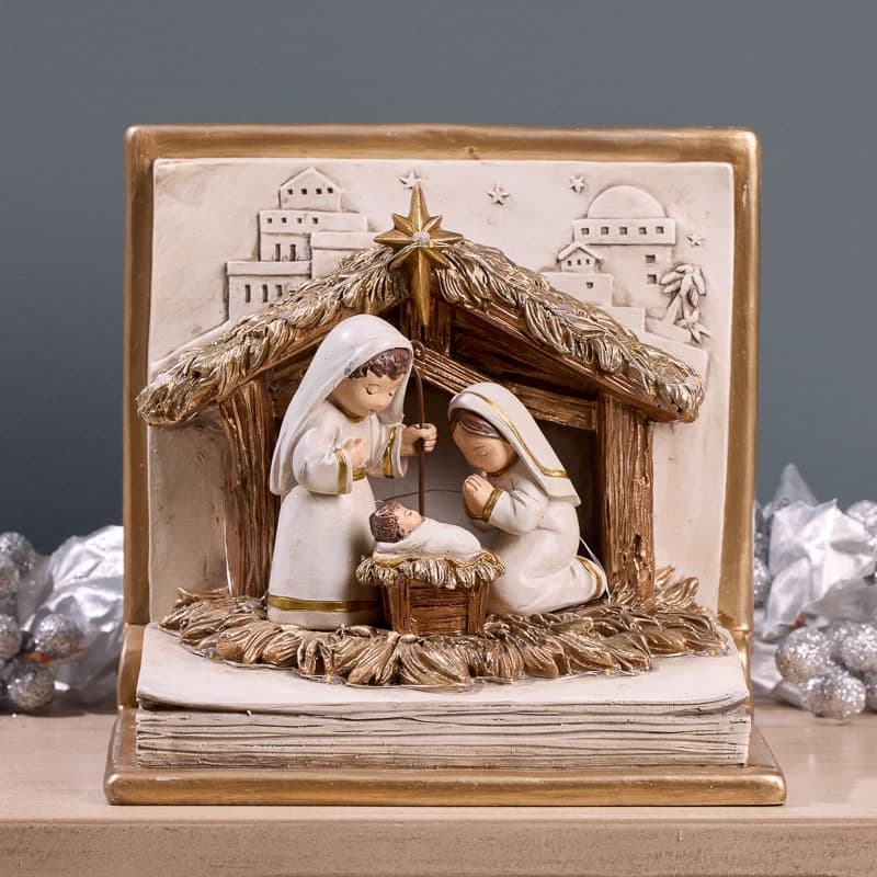 LED Book Nativity
