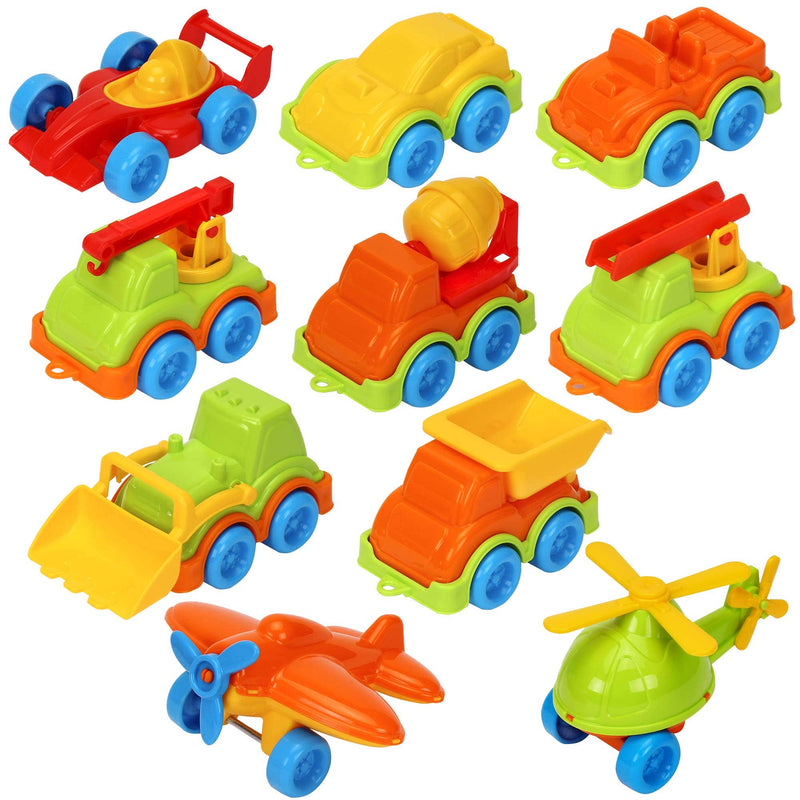 Assorted Toy Vehicles Set - 10 Pack - Made in Ukraine