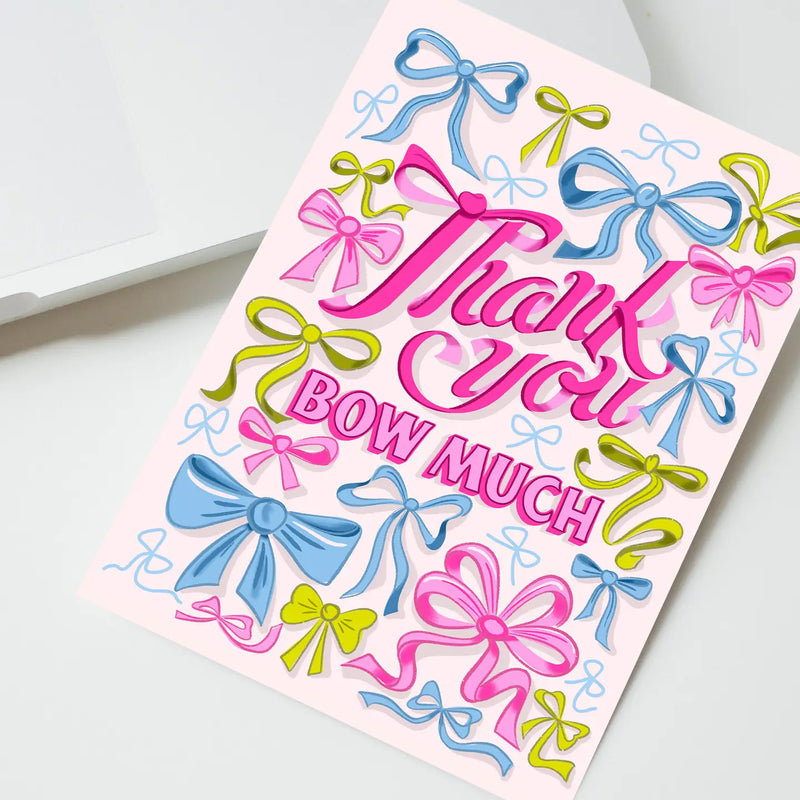 Thank You Bow Much Card