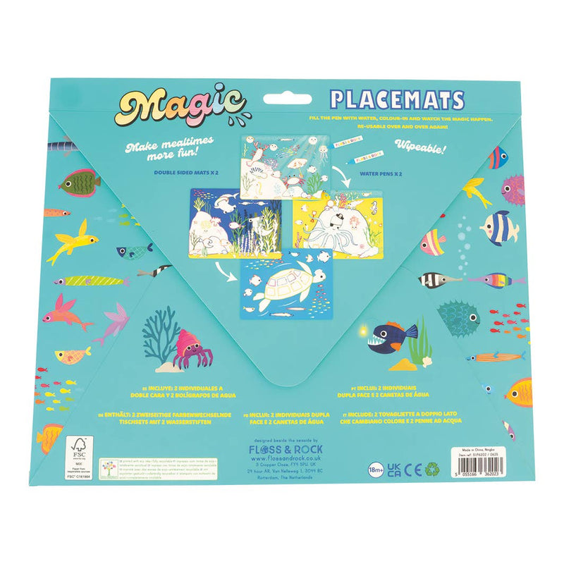Ocean Magic Water Placemats-Floss & Rock