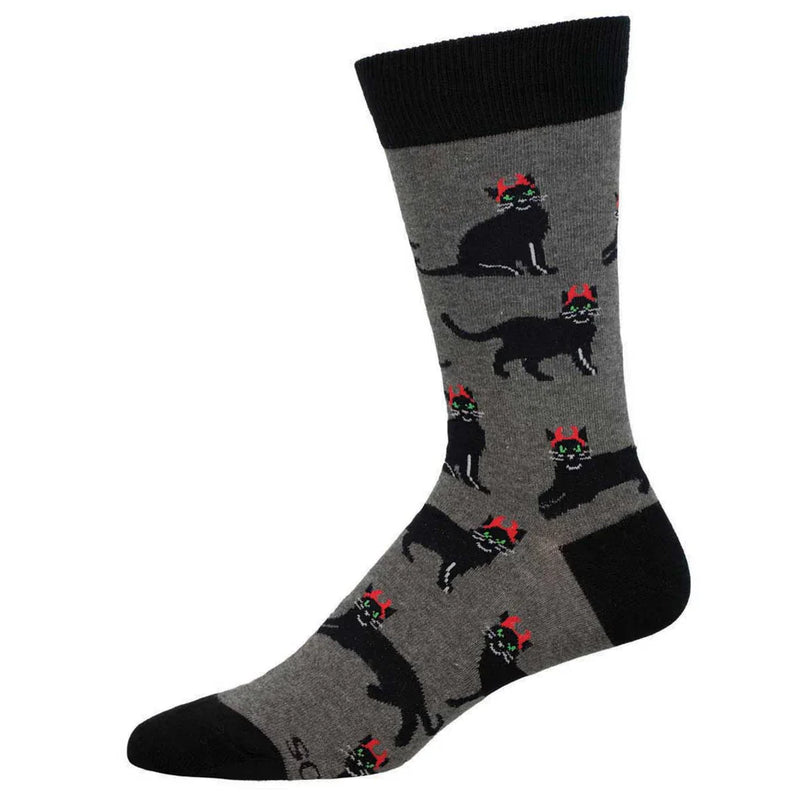 Mens Devilish Cats Socks