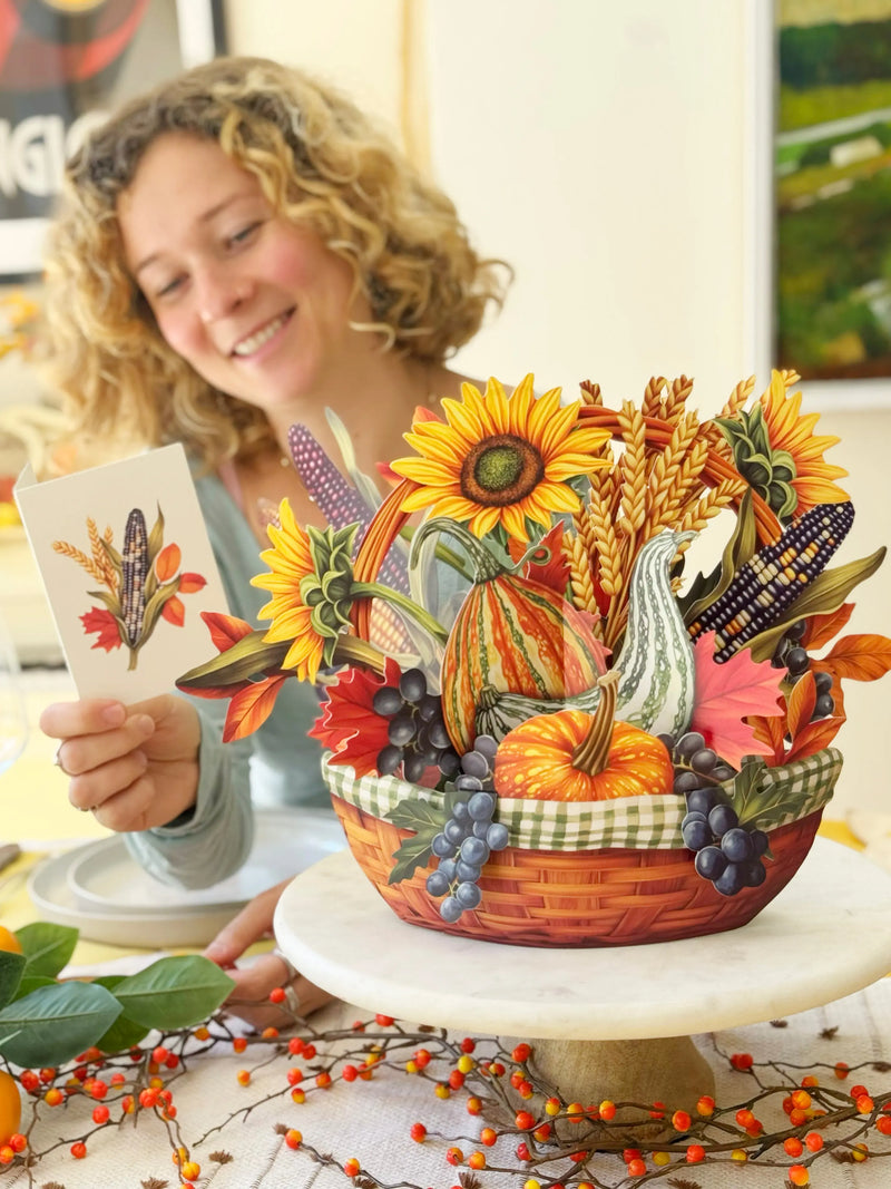 Golden Harvest Pop-up Greeting Card