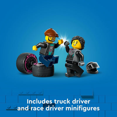 LEGO® City Race Car and Car Carrier Truck Building Toy