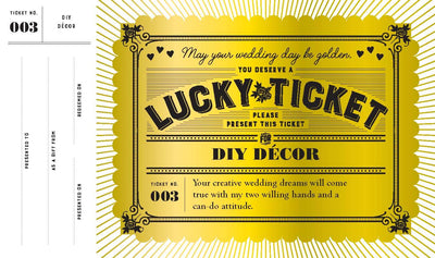 Lucky Tickets for the Bride to Be