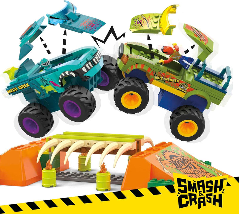 Mega Hot Wheels Monster Trucks Smash & Crash