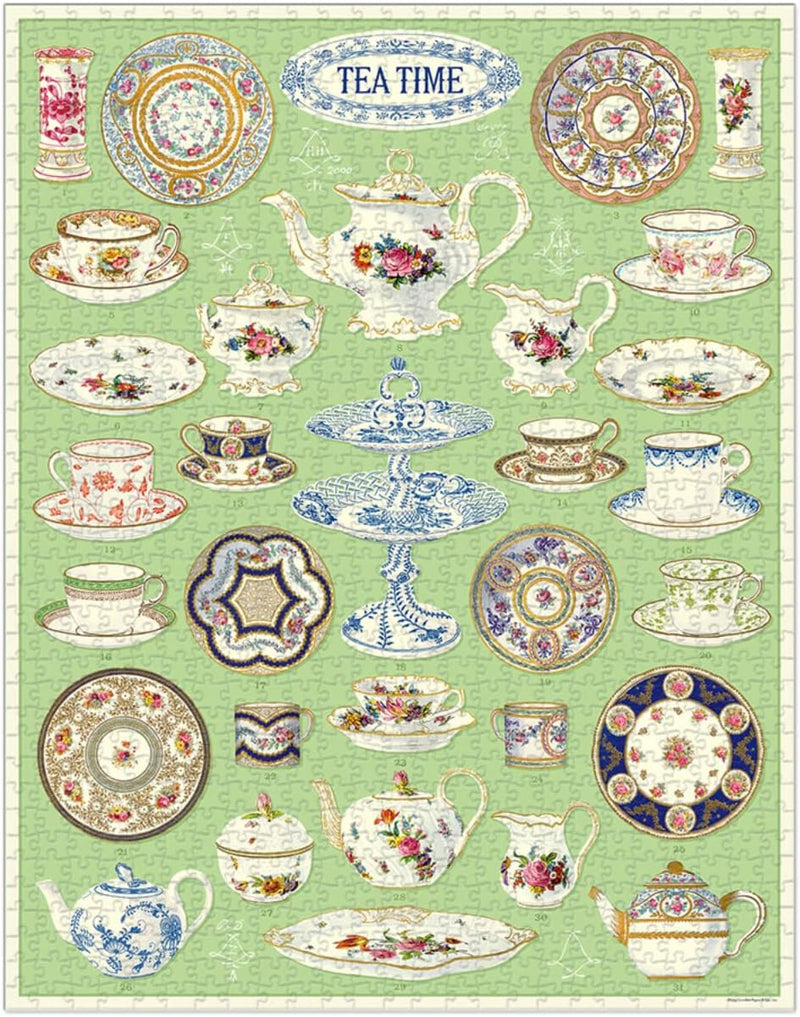 Tea Time 1000 pc Vintage Puzzle- Cavallini