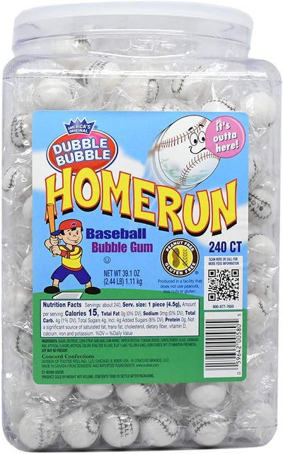 Dubble Bubble Home Run Baseball Bubble Gum