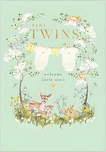 Twins New Baby Card