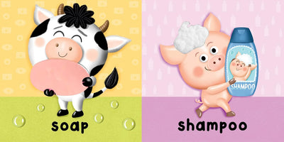 It's Bath Time - Children's Touch and Feel and Learn Sensory Board Book