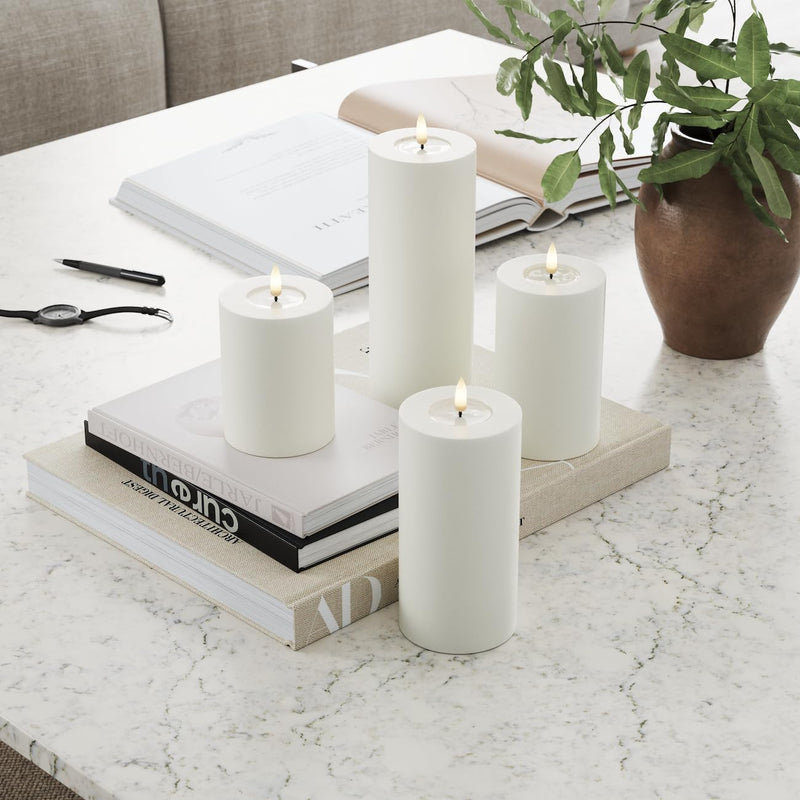 White Realistic LED Candle  Box Set