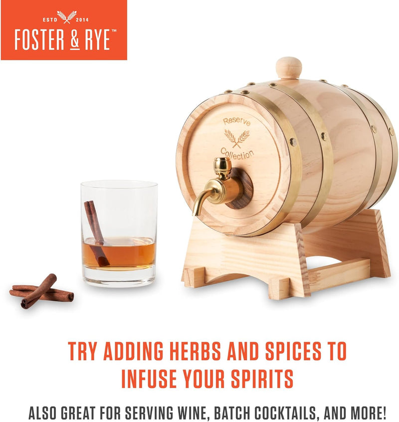 Whiskey Barrel Drink Dispenser