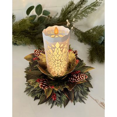 Light Up Holiday Candle Pop-Up Greeting Card