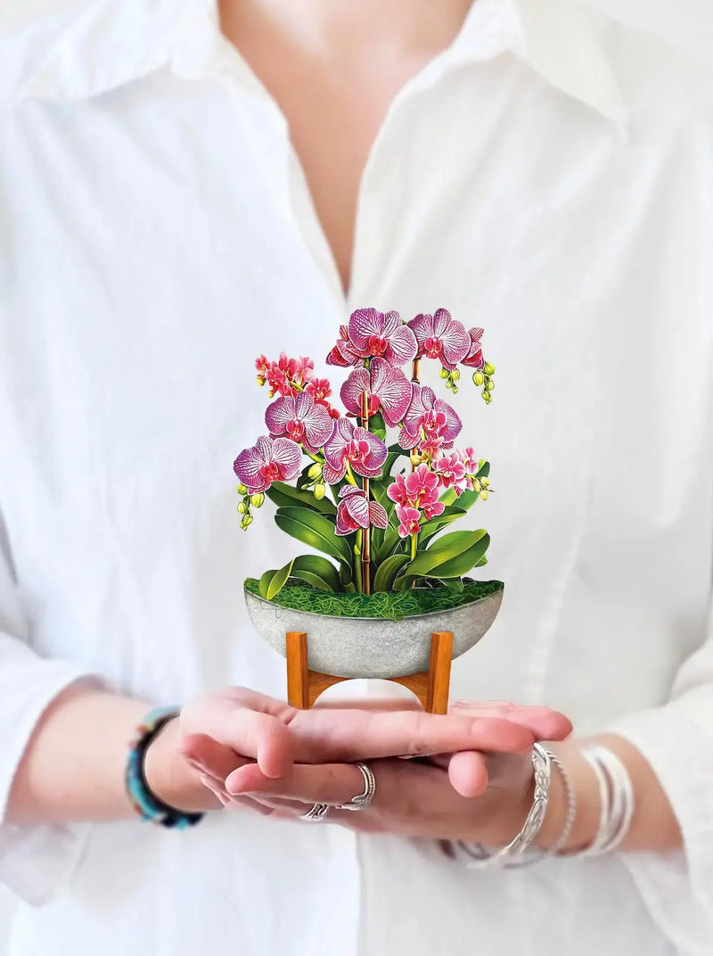Mini Orchid Oasis Pop-Up Greeting Card