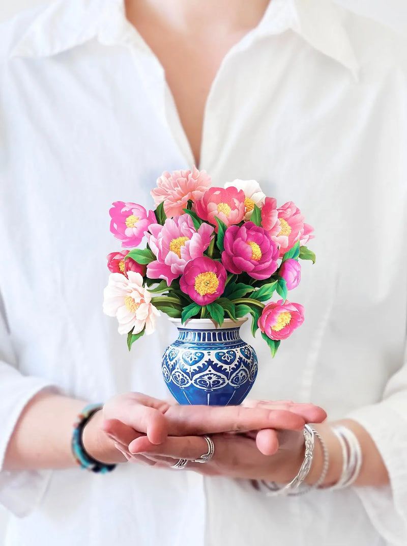 Mini Peony Paradise Pop-Up Greeting Card