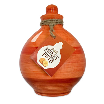 Sunset’s Glow Hand Painted Money Pot
