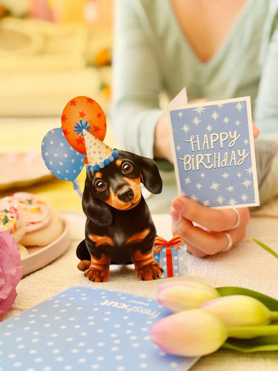 Mini Birthday Puppy Pop Up