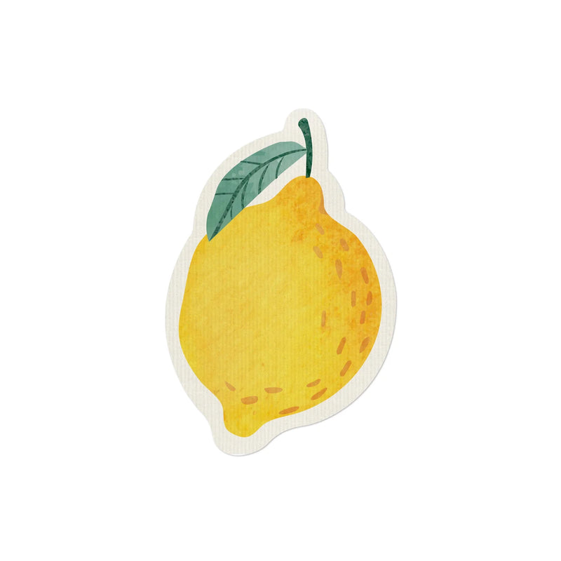 Lemon Shaped Sponge Cloth Yellow