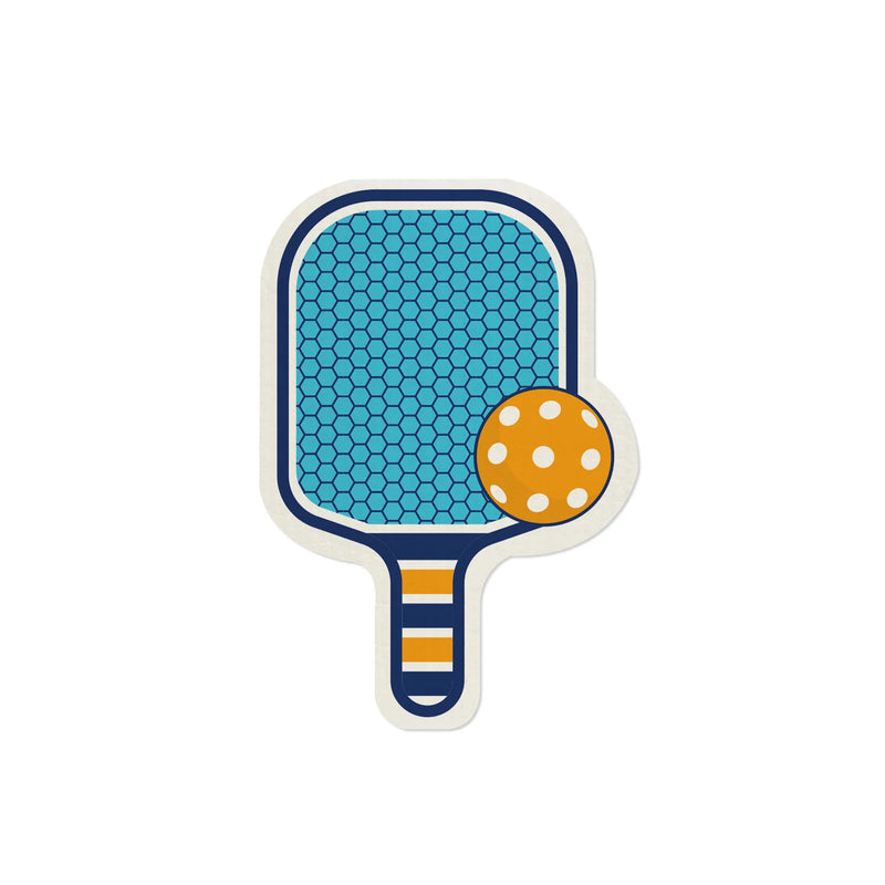Pickle Ball Shaped Sponge Cloth Blue