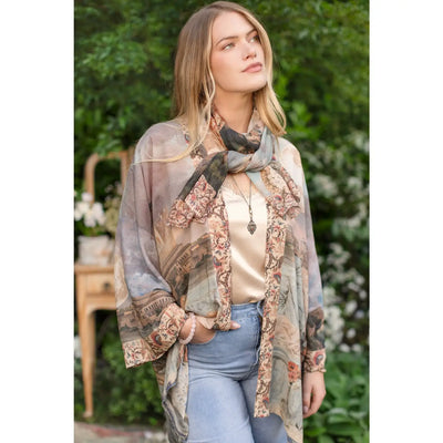 Imaginarium Scarf with Moon and Dreamscape Print🌙