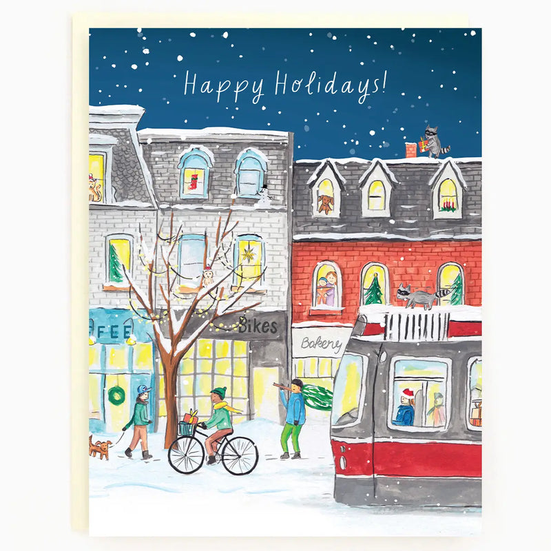 Toronto Queen Street Wraparound Holiday Card